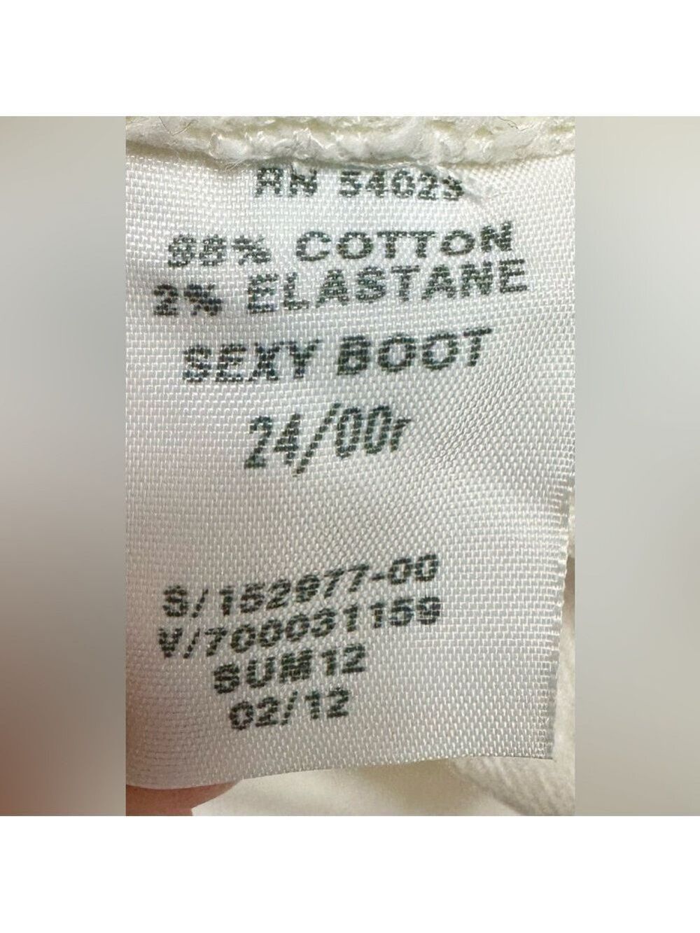 GAP 1969 Sexy Boot White Low Rise Jeans - Picture 8 of 10